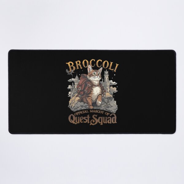 Item preview, Quest Fantasy Squad Broccoli Funny Cat Fantasy Book Bookish designed and sold by FantasyFablesC.