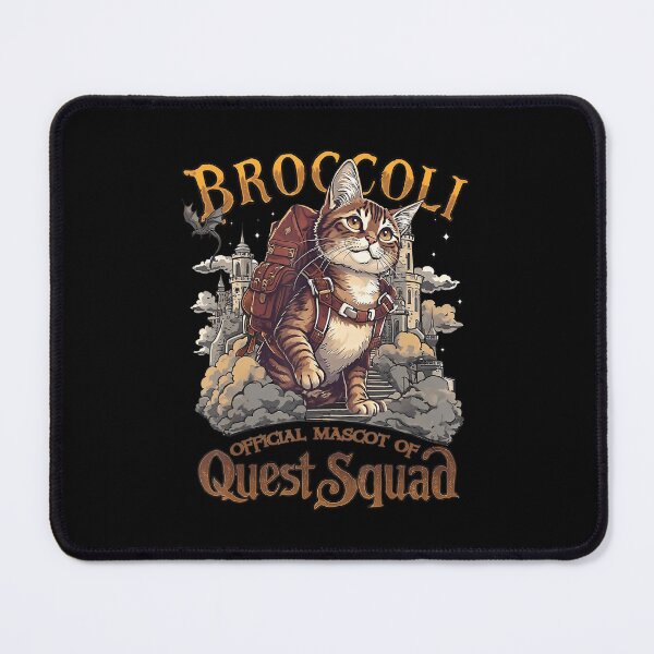 Item preview, Quest Fantasy Squad Broccoli Funny Cat Fantasy Book designed and sold by FantasyFablesC.