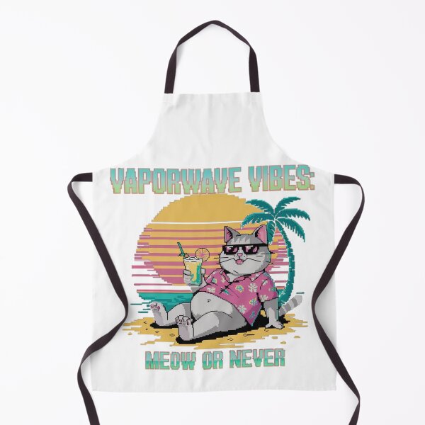 Aperçu de l'œuvre Ambiance Vaporwave : Miaou ou jamais #2 créée et vendue par ChonkingHazard.