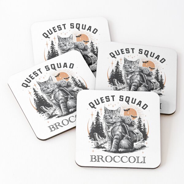 Item preview, Quest Fantasy Squad Broccoli Funny Cat Fantasy designed and sold by FantasyFablesC.