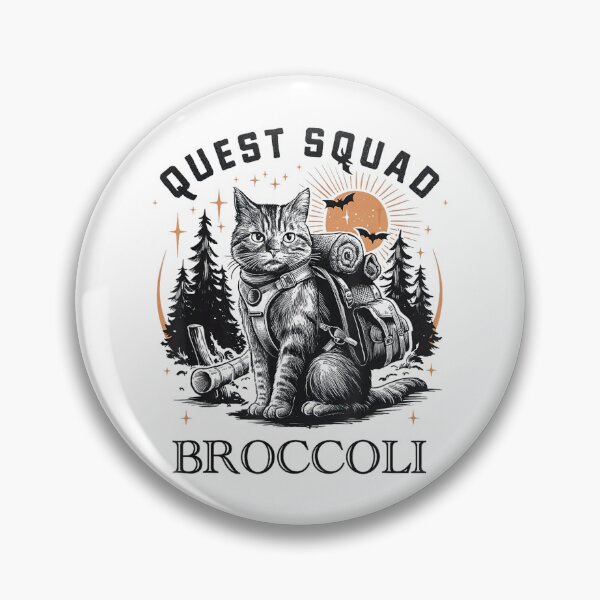 Item preview, Quest Fantasy Squad Broccoli Funny Cat Fantasy designed and sold by FantasyFablesC.