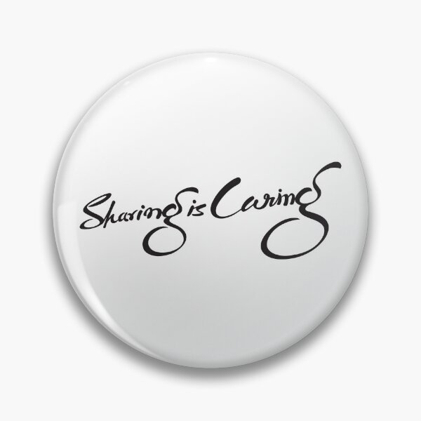 Item preview, Sharing is Caring Cursive Handwriting Black Lettering One Sentence Style designed and sold by Wiggly Lines.