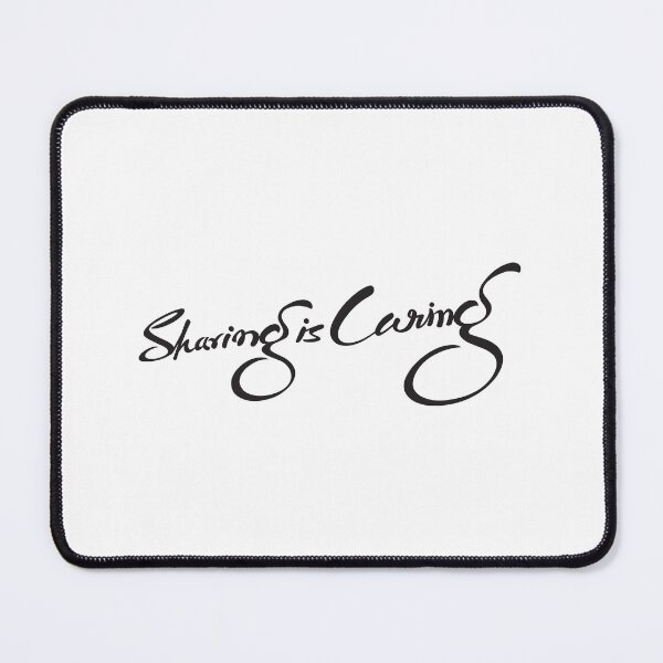 Item preview, Sharing is Caring Cursive Handwriting Black Lettering One Sentence Style designed and sold by Wiggly Lines.