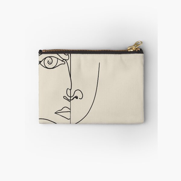 Item preview, Looking Back : Moon Eyes, Abstract Face Line Art, Minimal Drawing Sketch People Scandinavian Neutral designed and sold by 83oranges.com.