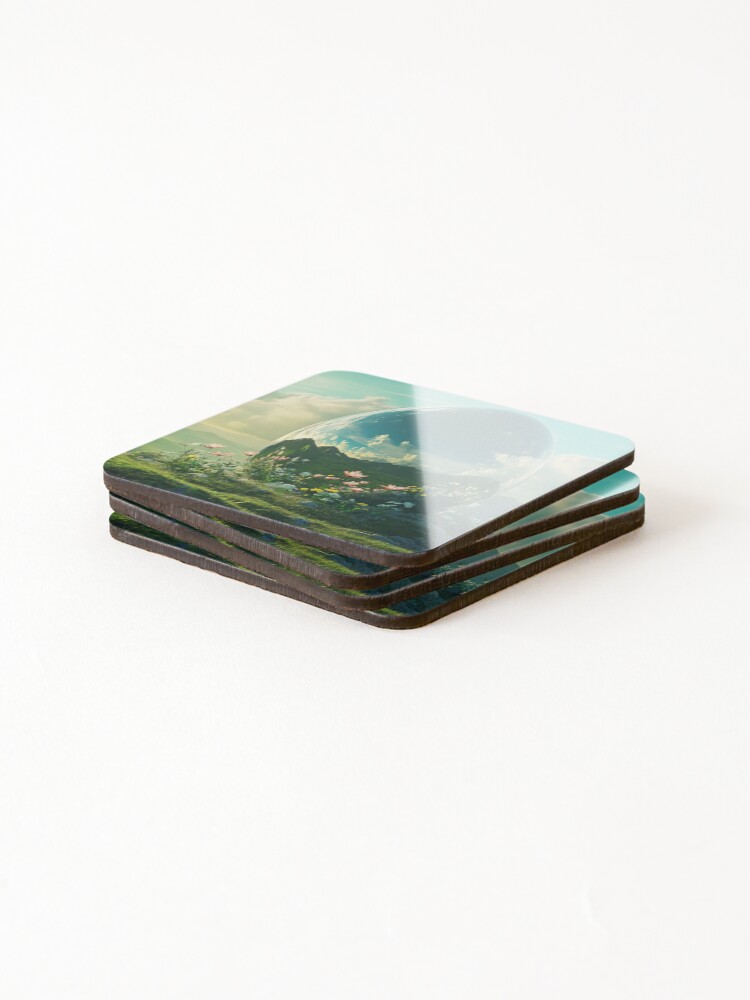 Thumbnail 4 of 5, Coasters (Set of 4), Raised designed and sold by RicoInStudios.