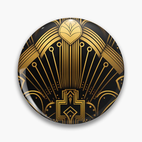 Item preview, Art Deco Golden (Faux) 'Royalty' Vintage Design Pattern designed and sold by DEC02.