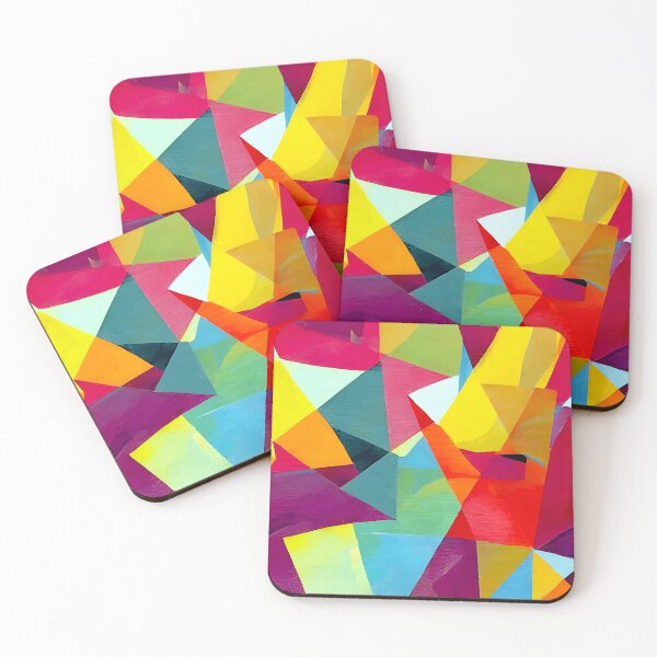 Item preview, The Abstract Bohemian, Contemporary Geometric Shapes Painting, Eclectic Colorful Maximalist Modern designed and sold by 83oranges.com.