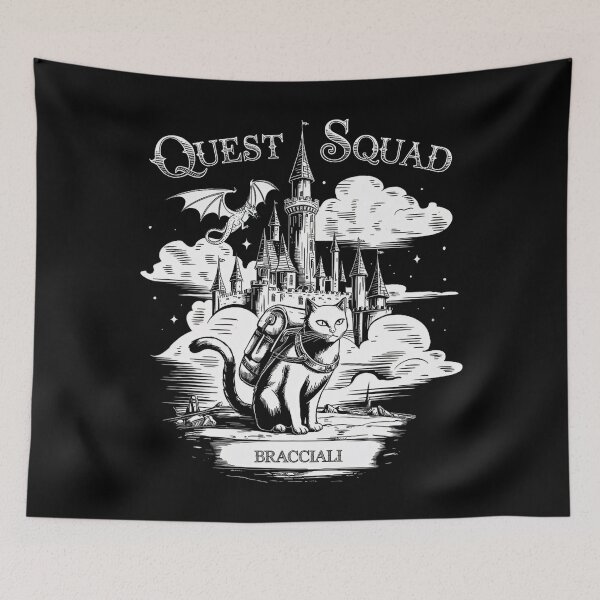 Item preview, Quest Fantasy Squad Broccoli Funny Cat Funny designed and sold by FantasyFablesC.