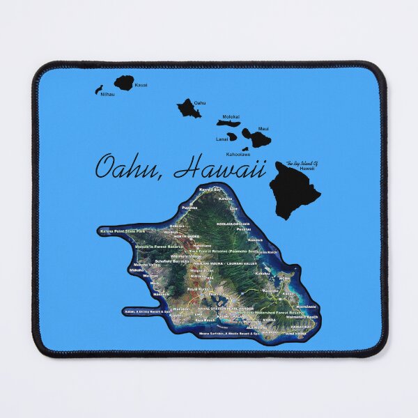 Item preview, Oahu Hawaii With Hawaiian Islands designed and sold by JamesLimborg.