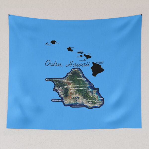 Item preview, Oahu Hawaii With Hawaiian Islands designed and sold by JamesLimborg.