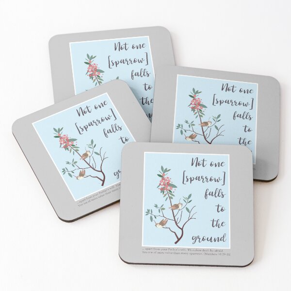 Item preview, Not One Sparrow Falls To The Ground Christian Faith Women designed and sold by HeavenlyHuesStudio.