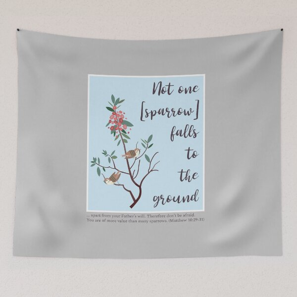 Item preview, Not One Sparrow Falls To The Ground Christian Faith Women designed and sold by HeavenlyHuesStudio.