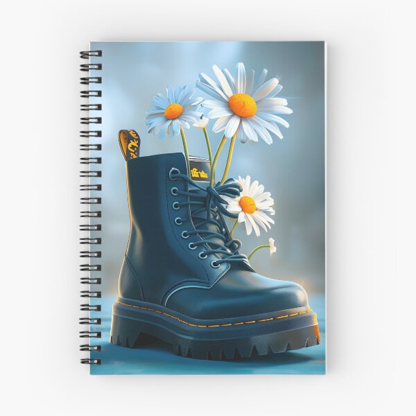 Item preview, Doc Martens Boot Wall Art – Digital Download | Frutiger Aero Aesthetic | Blue & Daisy Print designed and sold by afullerdesign.