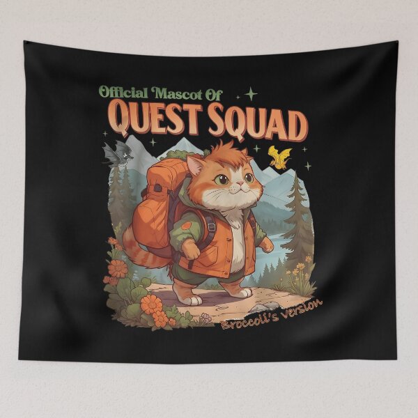 Item preview, Quest Fantasy Squad Broccoli Funny Cat Lover designed and sold by FantasyFablesC.