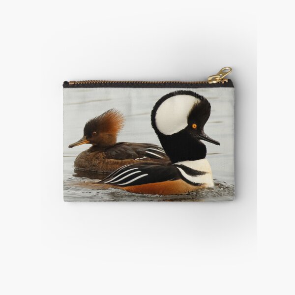Item preview, A Pair of Hooded Merganser Ducks designed and sold by walkswithnature.