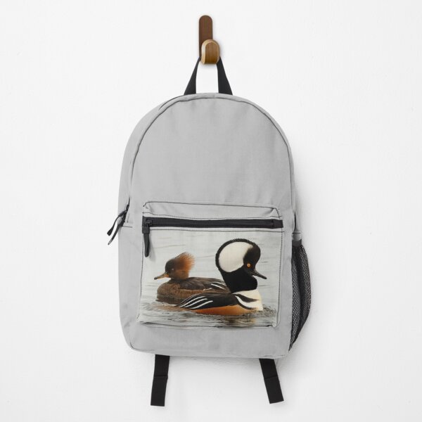 Item preview, A Pair of Hooded Merganser Ducks designed and sold by walkswithnature.
