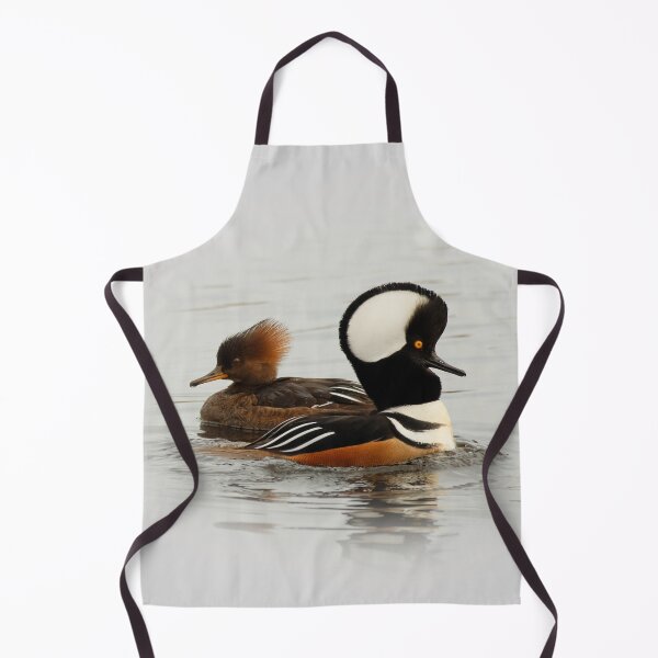 Item preview, A Pair of Hooded Merganser Ducks designed and sold by walkswithnature.