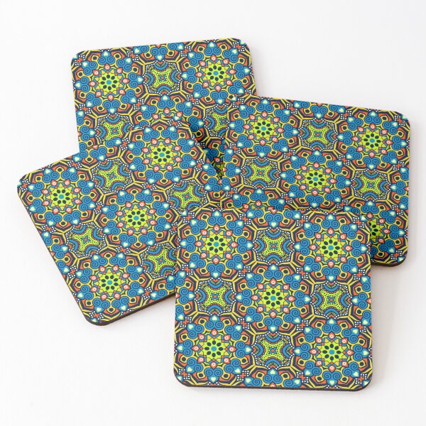 Item preview, Blue, Yellow, And Lime Mexican Tile Art Pattern designed and sold by DEC02.