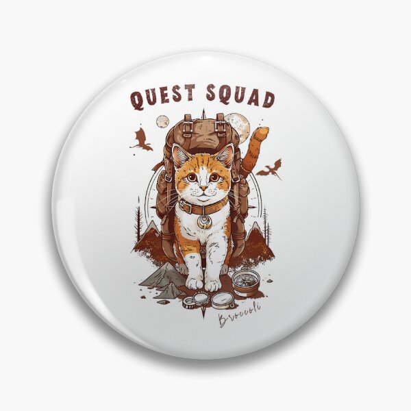 Item preview, Quest Fantasy Squad Broccoli Funny Cat Retro designed and sold by FantasyFablesC.