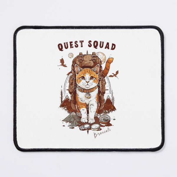 Item preview, Quest Fantasy Squad Broccoli Funny Cat Retro designed and sold by FantasyFablesC.