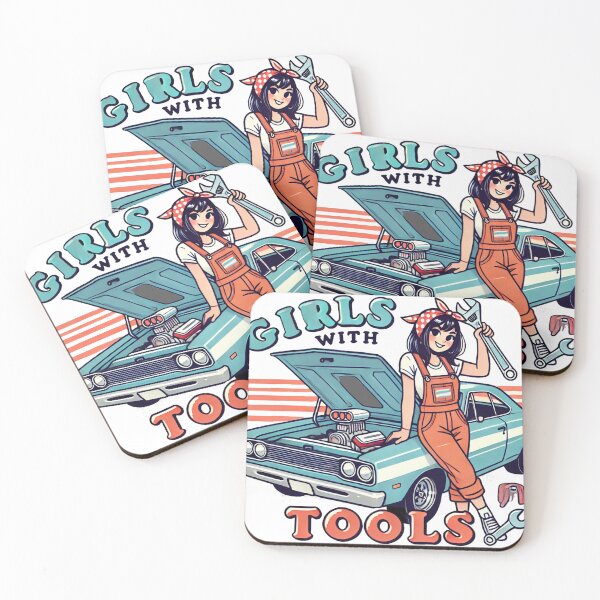 Item preview, Girl / Female / Woman Mechanic, Tomboy, Car Fixer, DIY, Auto designed and sold by GerrysShoppe.