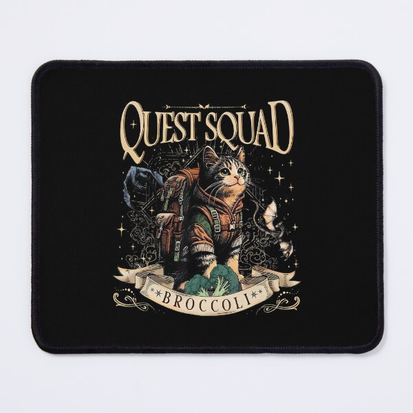 Item preview, Quest Fantasy Squad Broccoli Funny Cat Vintage Funny designed and sold by FantasyFablesC.