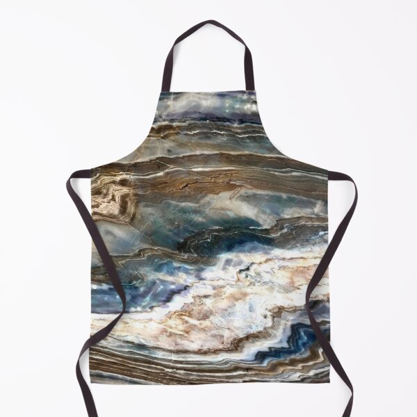 Item preview, Blue, White And Cinnamon Brown (Faux) Marble Art designed and sold by DEC02.