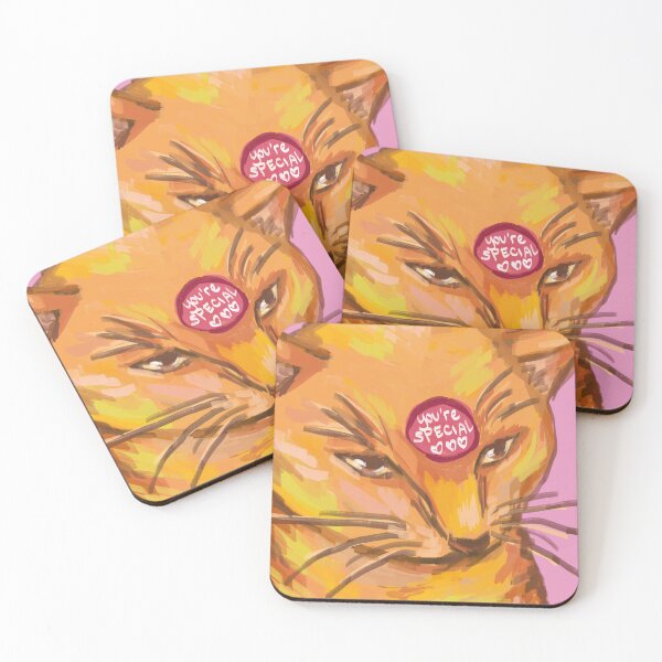 Item preview, "You're Special" Cat Meme Painting designed and sold by liloreleii.