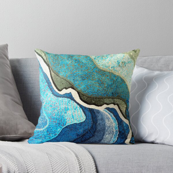 Item preview, Blue, Teal And Aqua New Trendy Abstract Art  designed and sold by DEC02.