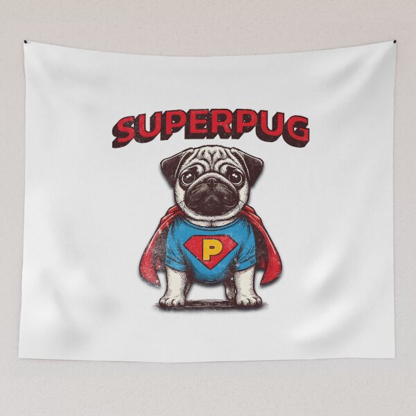 Item preview, Super Pug (Super Dog at rescue) designed and sold by BuzzHanger.