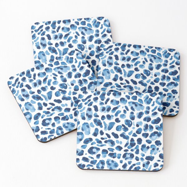 Item preview, Blue leopard skin seamless pattern designed and sold by Emily Waters.