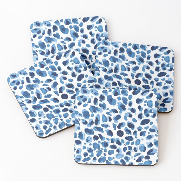 Item preview, Blue leopard skin seamless pattern designed and sold by Emily Waters.
