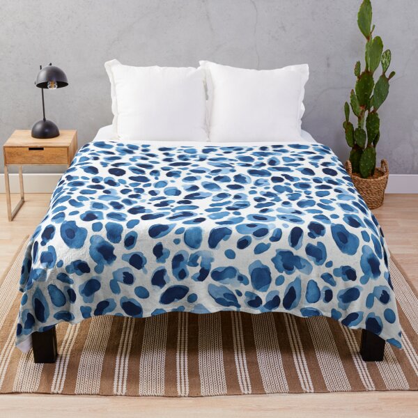 Item preview, Blue leopard skin seamless pattern designed and sold by Emily Waters.
