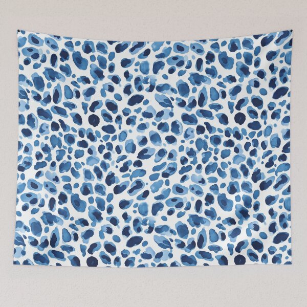 Item preview, Blue leopard skin seamless pattern designed and sold by Emily Waters.