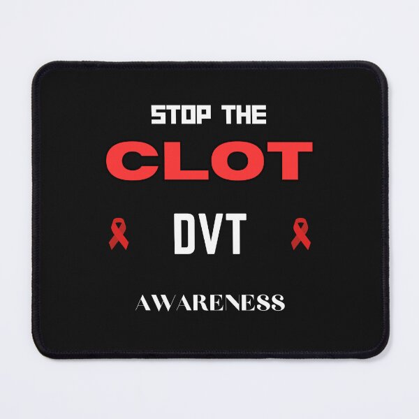 Item preview, Stop The Clot Deep Vein Thrombosis Red Ribbon T-Shirt designed and sold by FestivityFinds.