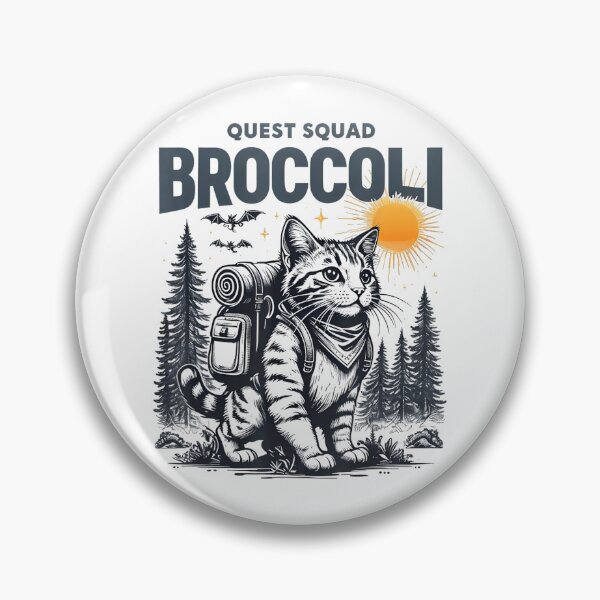 Item preview, Quest Fantasy Squad Broccoli Funny Cat designed and sold by FantasyFablesC.