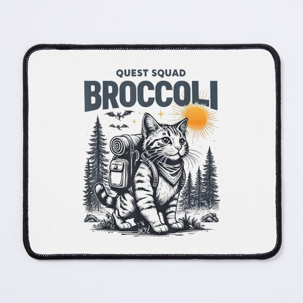 Item preview, Quest Fantasy Squad Broccoli Funny Cat designed and sold by FantasyFablesC.