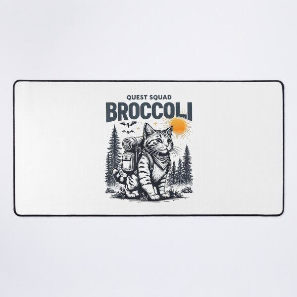 Item preview, Quest Fantasy Squad Broccoli Funny Cat designed and sold by FantasyFablesC.