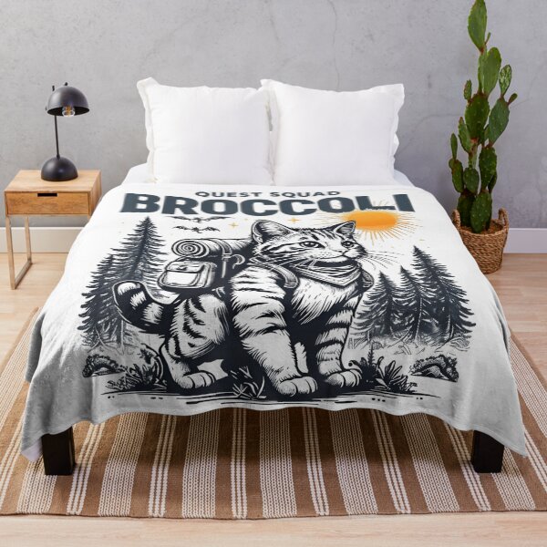Item preview, Quest Fantasy Squad Broccoli Funny Cat designed and sold by FantasyFablesC.