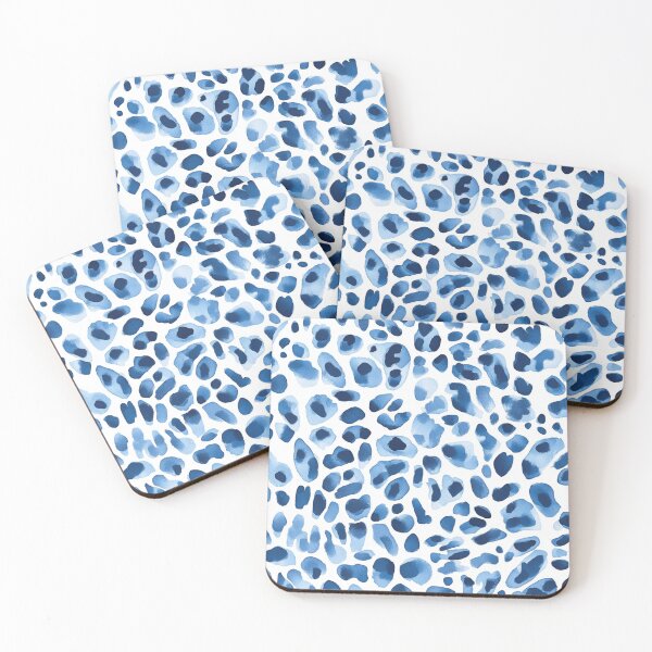 Item preview, Blue leopard skin seamless pattern designed and sold by Emily Waters.
