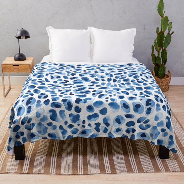 Item preview, Blue leopard skin seamless pattern designed and sold by Emily Waters.
