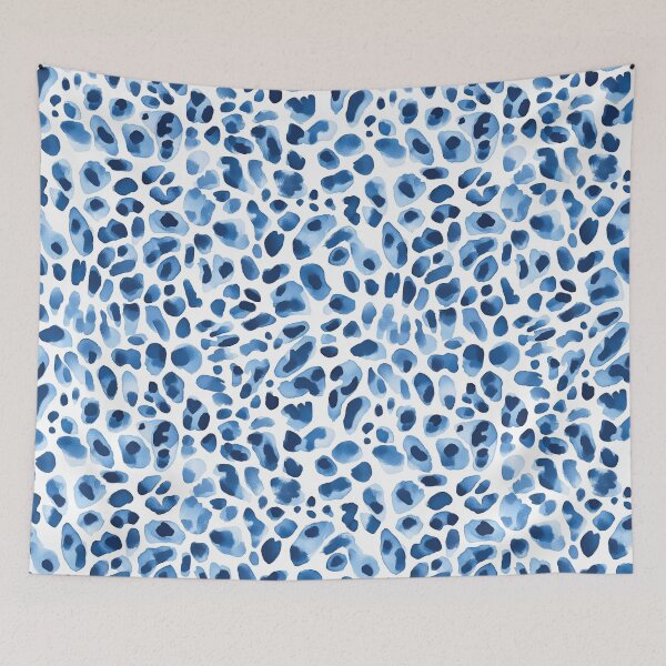 Item preview, Blue leopard skin seamless pattern designed and sold by Emily Waters.