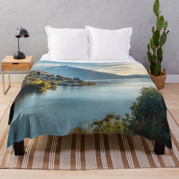 Item preview, Majestic Mountain Lake – Scenic Landscape with Snow-Capped Peaks designed and sold by ArtArchive-KK.
