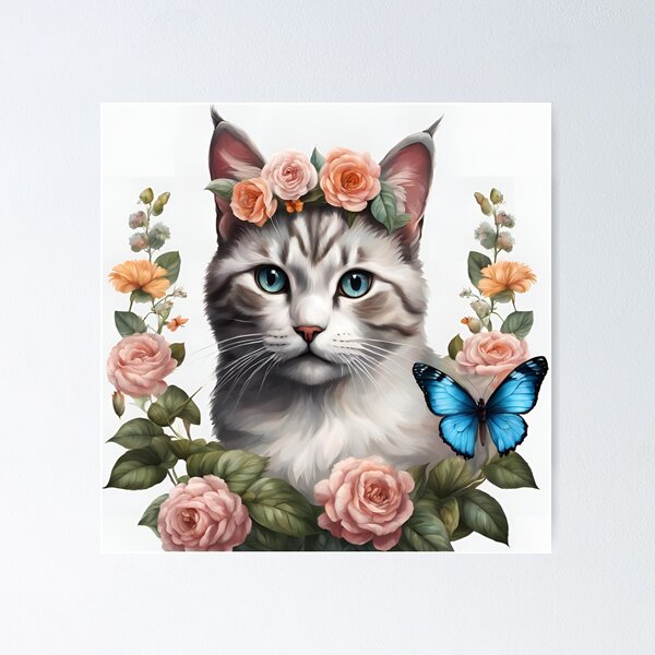 Item preview, AI Generated Cat Head designed and sold by TheArtistBunny.