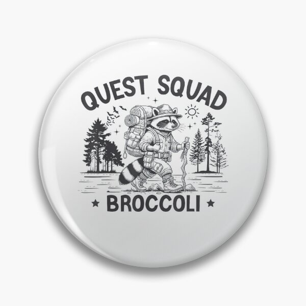 Item preview, Quest Fantasy Squad Broccoli Funny Raccoon designed and sold by FantasyFablesC.