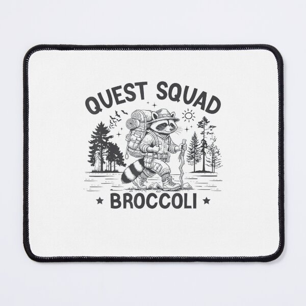 Item preview, Quest Fantasy Squad Broccoli Funny Raccoon designed and sold by FantasyFablesC.