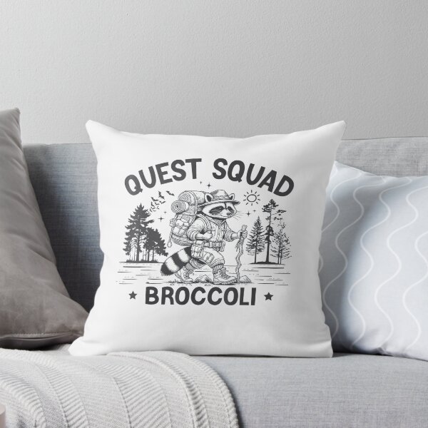 Item preview, Quest Fantasy Squad Broccoli Funny Raccoon designed and sold by FantasyFablesC.