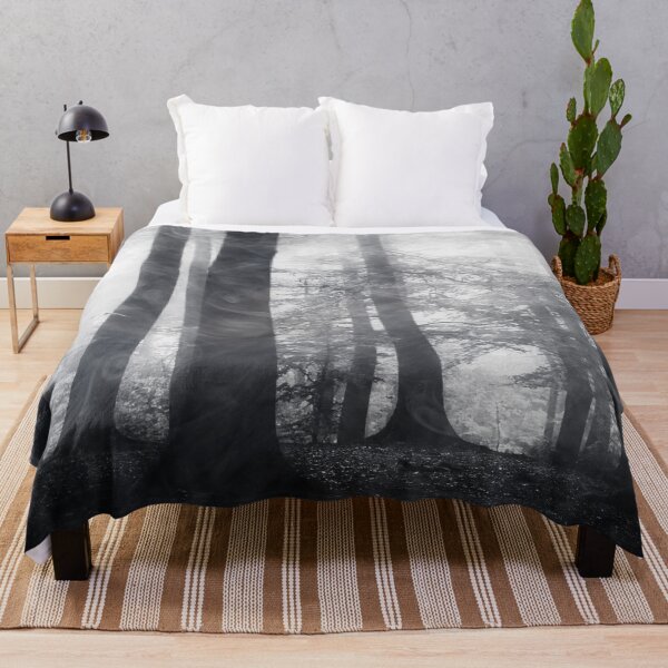 Item preview, Misty Forest In Black And White designed and sold by Dyrk Wyst Redbubble Shop.