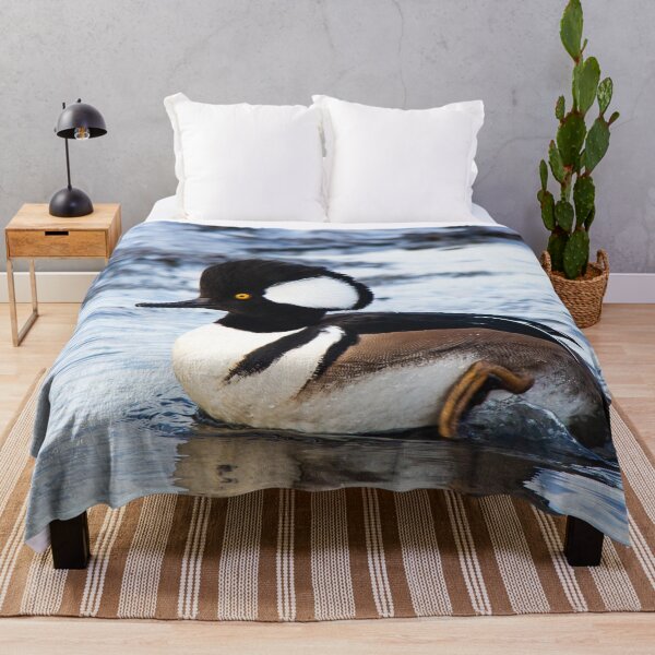 Item preview, Handsome Hooded Merganser on the Move designed and sold by walkswithnature.