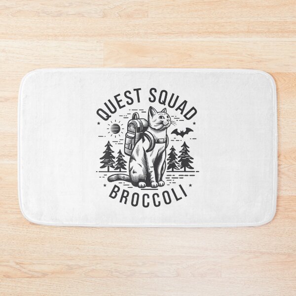 Item preview, Quest Fantasy Squad Broccoli Vintage Funny Cat designed and sold by FantasyFablesC.